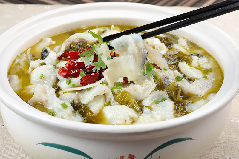 Fish with Sichuan pickles